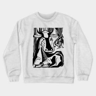 The Large Cow Lying Down Crewneck Sweatshirt